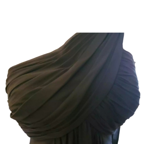 Bill Levkoff One Shoulder Full Length Gown - Picture 3 of 5